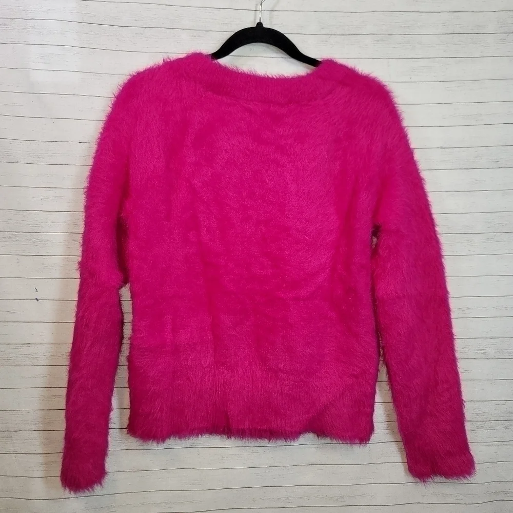 LOU & GREY ALISTAR FUSCHIA PINK SWEATER, SZ XS